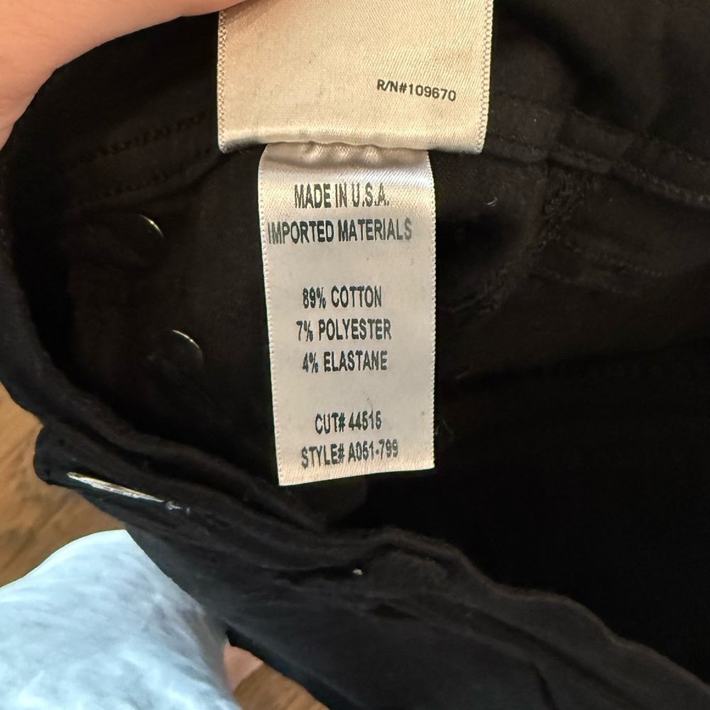 AGOLDE Roxanne super high rise skinny in jet - Picture 7 of 8